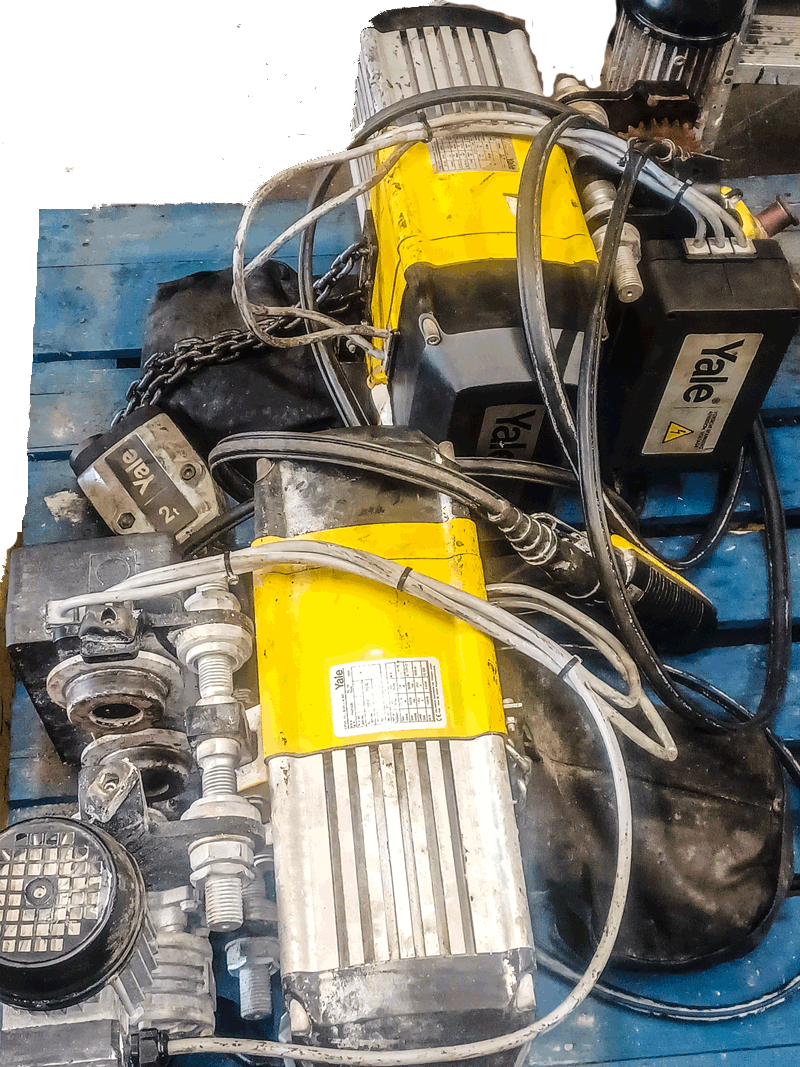 yale electric hoists for testing, inspection and repairs